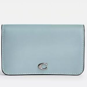 Coach Essential Slim Card Case Light Blue Card Holder